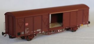 Exact-Train EX23080 - H0 - Gedeckter Güterwagen Gbs264 Europ ex 1554, DB, Ep. V